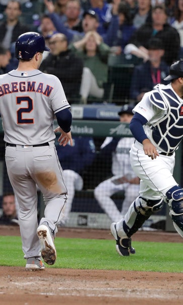Astros use big 1st inning to hold off Mariners 4-2